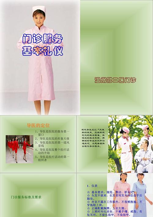 门诊导医服务基本礼仪ppt